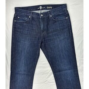 Men's 7 For All Mankind Slimmy Jeans-Dark Wash Premium Denim 34